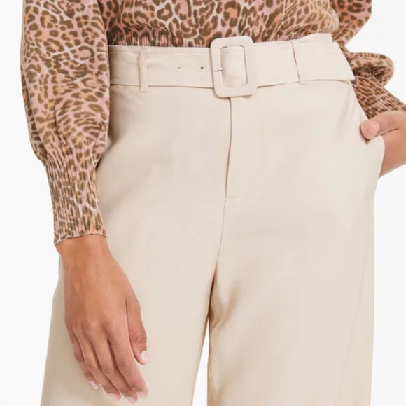 🧡 Cream belted wide leg pant - Picture 6 of 6